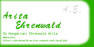 arita ehrenwald business card